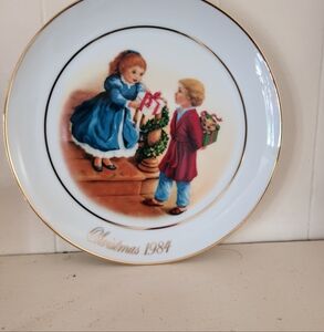 Avon 1984 Christmas Plate - Celebrating the Joy of